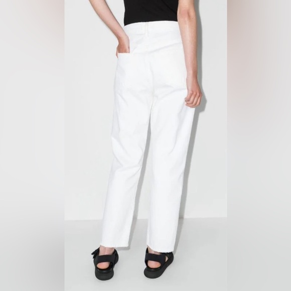 Frame denim white Le Original high-rise straight fit 100% cotton jean size 28 - Picture 3 of 12